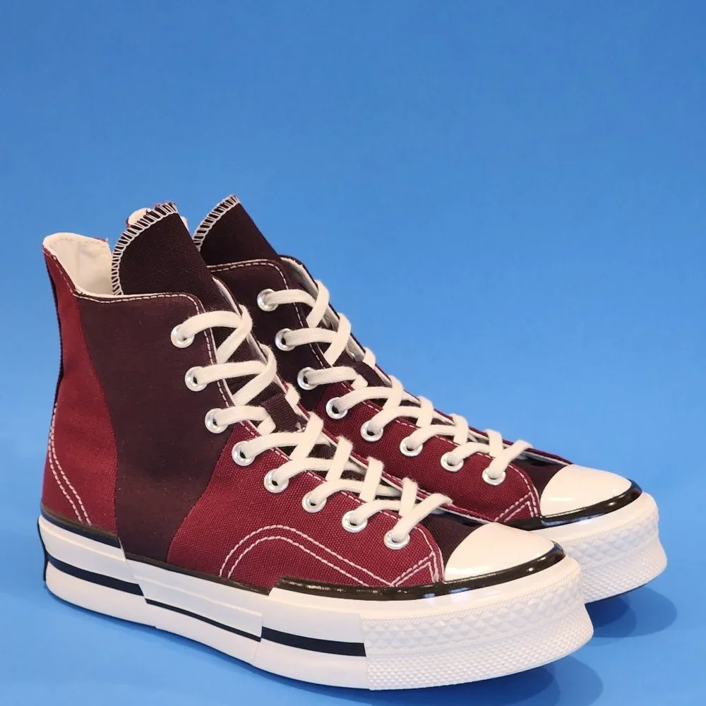 Converse Chuck 70 Plus Hi 'Dark Beetroot' Canvas Unisex Sneakers A01389C NWT - Picture 1 of 6